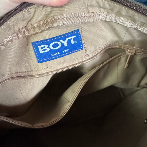 NWOT Boyt Brown Leather Work/Laptop Bag - Picture 5 of 8